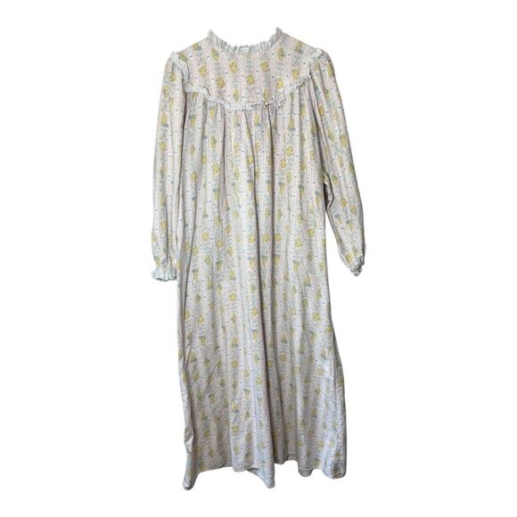 Vintage Disney x Lanz of Salzburg Nightgown Winnie the Pooh PJ Dress Flannel Med - Picture 3 of 5